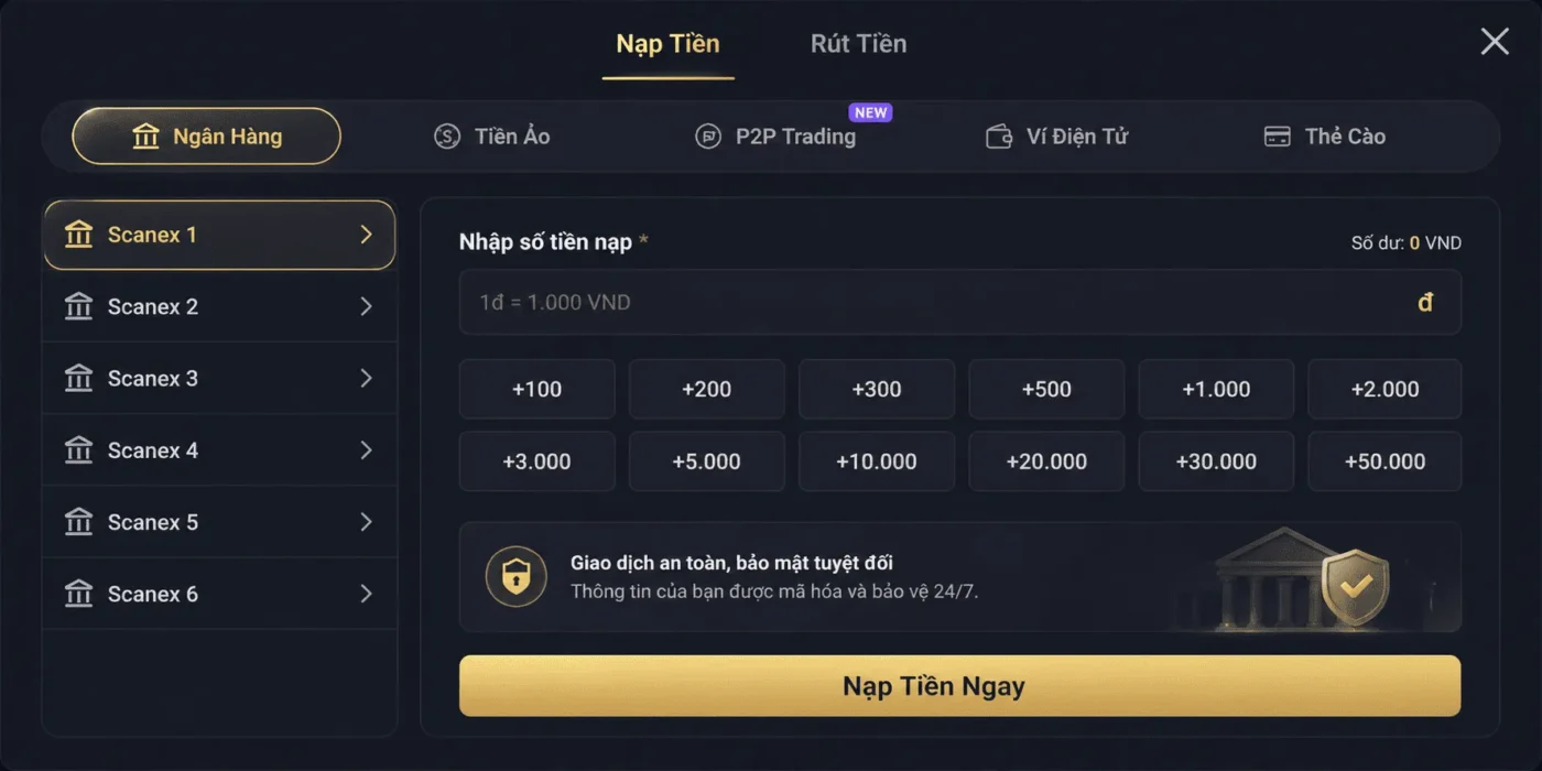 Trang chủ 41 hướng dẫn nạp tiền và rút tiền từ tài khoản KWIN
